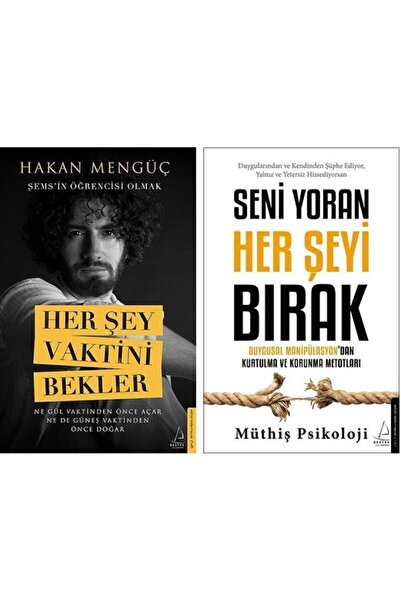 Destek Yayınları Her Şey Vaktini Bekler + Seni Yoran Her Şeyi Bırak 2 Kitap Set