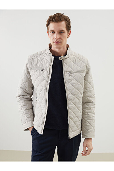 LC Waikiki معطف رجالي مبطن بياقة راكب الدراجات النارية من فيجن نيو سيزون بتصم...