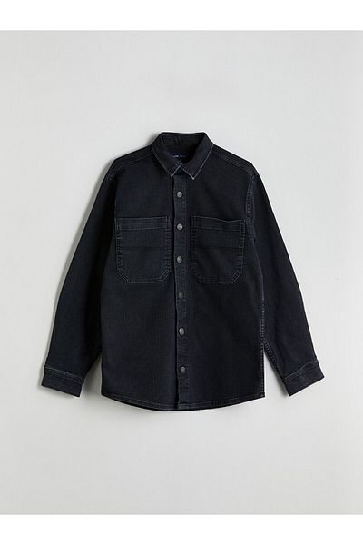 LC Waikiki Jachetă de jeans pentru bărbați cu ajustare standard