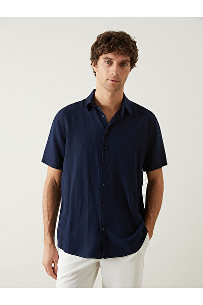 LC Waikiki Nevavm with a Difference Regular Fit Short Sleeve Men's Shirt