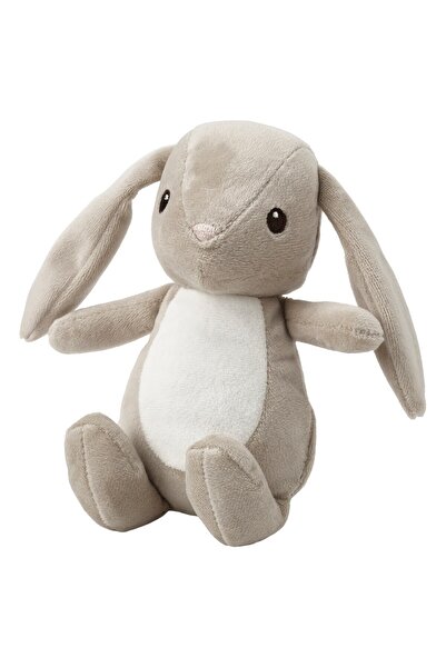 IKEA DVÄRGHARE Soft toy, bunny/beige, 21 cm
