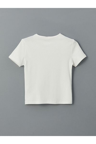 LC Waikiki Crew Neck Girl's Crop T-Shirt