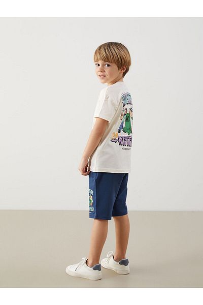 LC Waikiki Mnc Printed Boys' T-Shirt and Shorts 2 Pcs