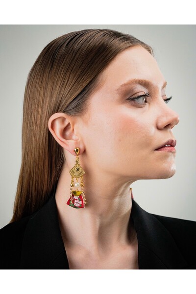 Onde Dell Mare El Yapımı Tasarım Küpe Bologna