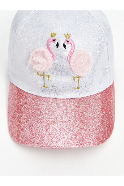 LC Waikiki Lcw Accessories Flamingo Embroidered Girl's Cap Hat