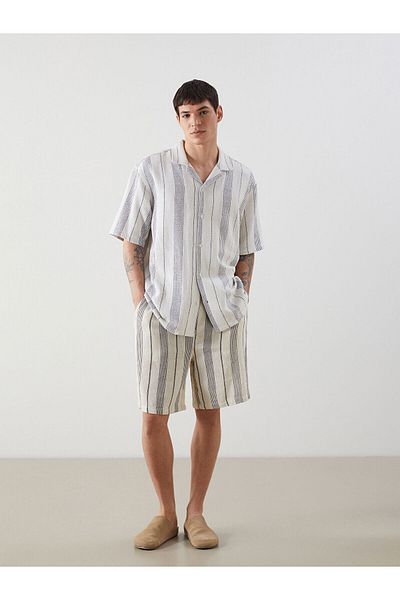 LC Waikiki Standard Fit Striped Men's Shorts