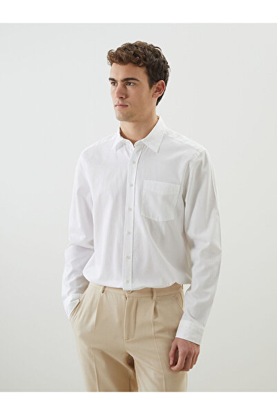 LC Waikiki Regular Fit Long Sleeve Gabardine Men's Shirt