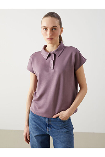 LC Waikiki Vizyon New Season Polo Neck Oversized Women's T-Shirt