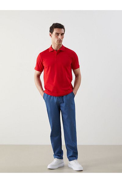 LC Waikiki Ανδρικό μπλουζάκι Polo με κοντό μανίκι Pique