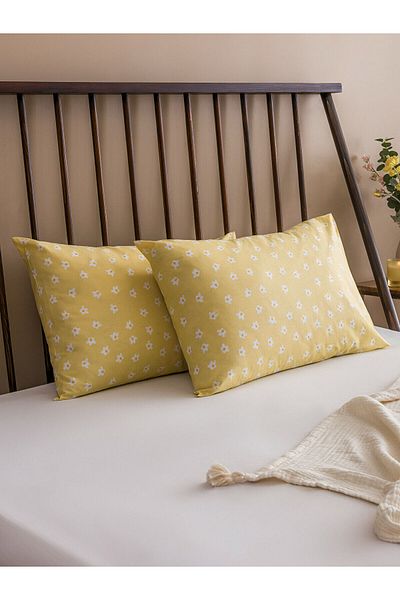 LC Waikiki Floral Printed Cotton Pillow Case 2 Pcs 50X70 cm