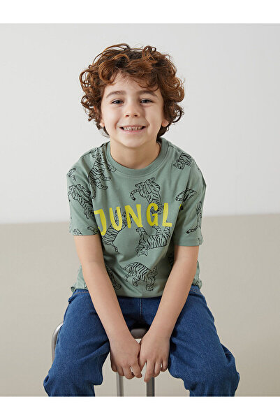 LC Waikiki Peak New Season Crew Neck Printed Boys' T-Shirt