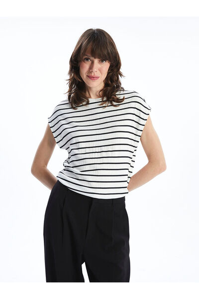 LC Waikiki Peak New Season Crew Neck Striped Women's T-Shirt