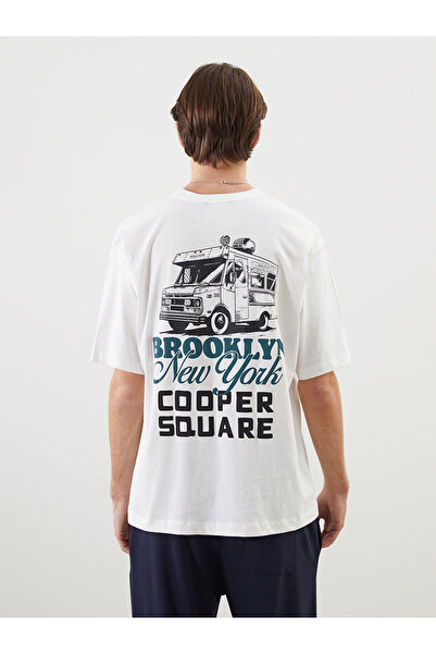 LC Waikiki Crew Neck Short Sleeve Printed Combed Cotton Men's T-Shirt