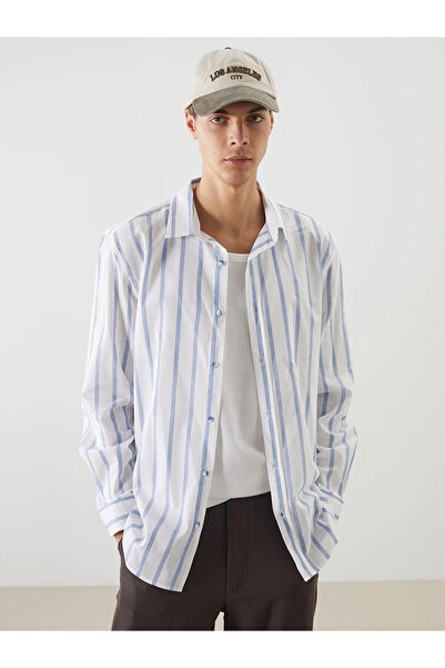 LC Waikiki Cămașă pentru bărbați Özmarka, sezon nou, croială normală, cu mâne...