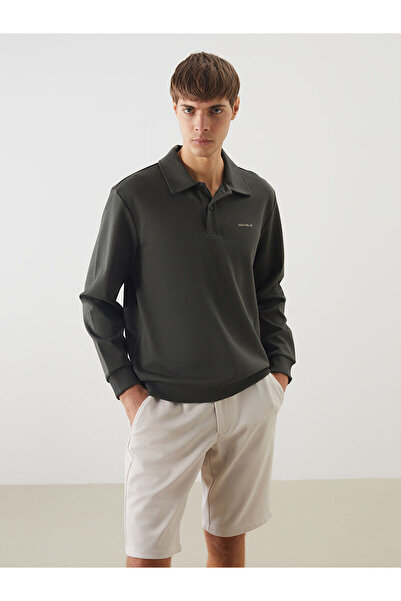 LC Waikiki İzr Yeni Sezon Polo Yaka Erkek Sweatshirt