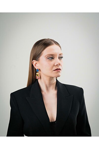 Onde Dell Mare El Yapımı Tasarım Küpe Potenza