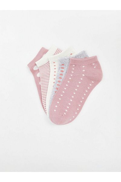 LC Waikiki Patterned Women's Booties Socks 5-Pack