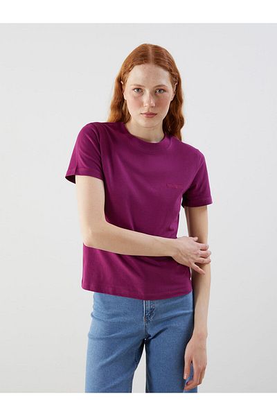 LC Waikiki Tricou pentru damă, cu gât crew brodat