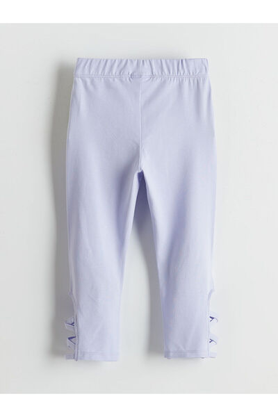 LC Waikiki Lcw Kids Lilac Elastic Waist 3/4 Length Girls' Leggings
