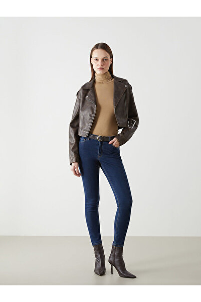 LC Waikiki Γυναικείο τζιν παντελόνι Mercury Skinny Fit με ζώνη μέσης - S52015Z8