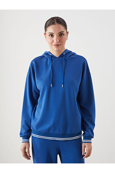 LC Waikiki Özmarka Νέα Σεζόν Oversize Γυναικεία Φούτερ με Κουκούλα