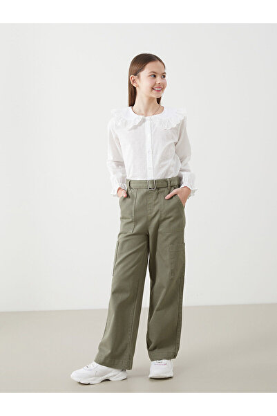 LC Waikiki Pantaloni cargo pentru fete cu talie elastică