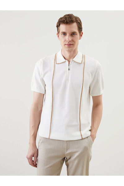 LC Waikiki Peak New Season Polo Neck Short Sleeve Men's Knitwear Sweater