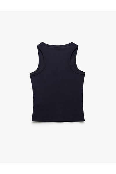 Koton New Season Sleeveless Crew Neck Viscose Blended Basic Women's Undershirt