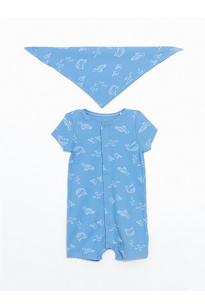 LC Waikiki Lcwk Baby Boy Rompers and Bib Set of 2
