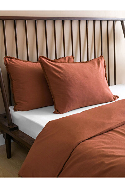 LC Waikiki Lcwk Plain Linen Blended Double Duvet Cover Set