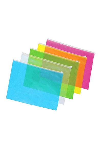 Südor Zipper File A5 Transparent Color 12 Pack