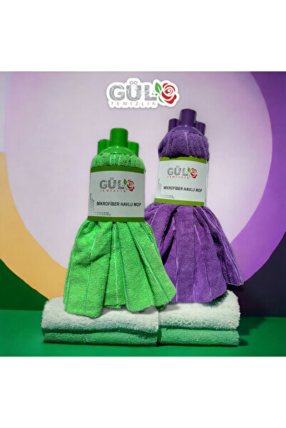 Gül Jumbo Mikrofiber Havlu Mop