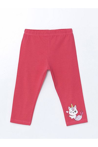 LC Waikiki Lcwk Elastic Waist Printed Girls' Leggings