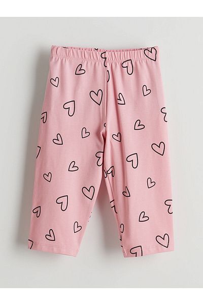 LC Waikiki New Season Elastic Waist 3/4 Length Girls' Leggings - S5Kn63Z4