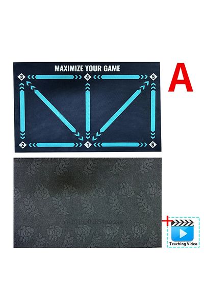 Choice mat and video 90cm Football Training Mat Durable Non Slip Foldable Kids Adults Dribble Training Mat