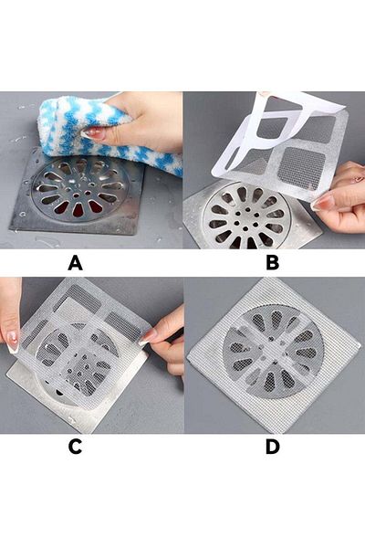 LalMagaza Self Adhesive Bathroom Drain Filter