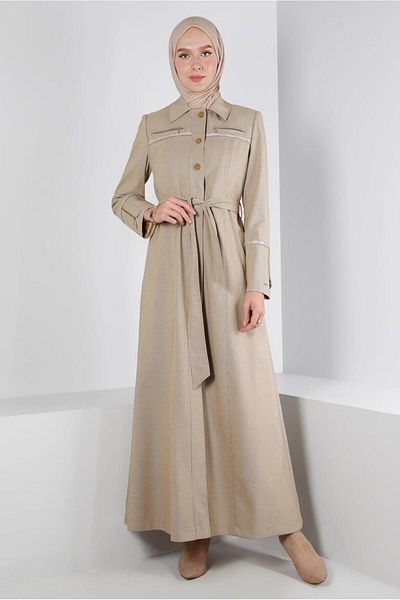 Alvina Zippered and Belted Top Coat 10655