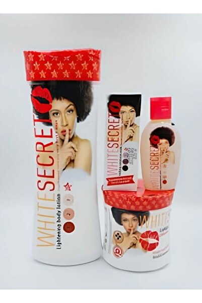 hawaas مجموعة سكرت وايت للعناية من اربعة قطعة