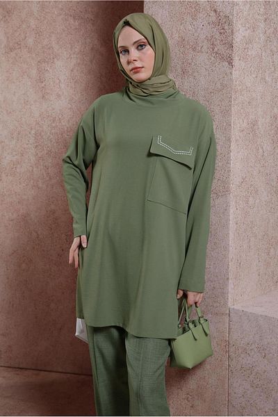 Alvina LAPEL TIE TUNIC 44438