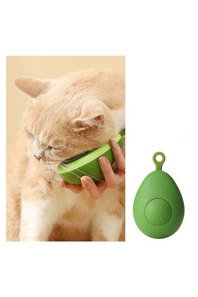 COOYA Pet Cat Cleaning Comb,Avocado Shape with Massage Function for Removing Tangled and Loose Hair,Green