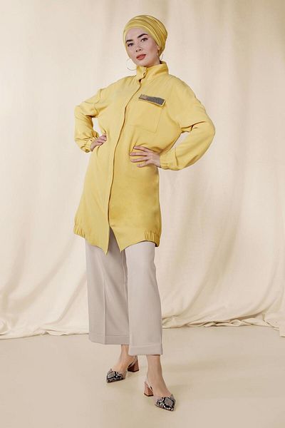 Alvina Elastic Tunic 4053 with Cuffs and Skirt Nib
