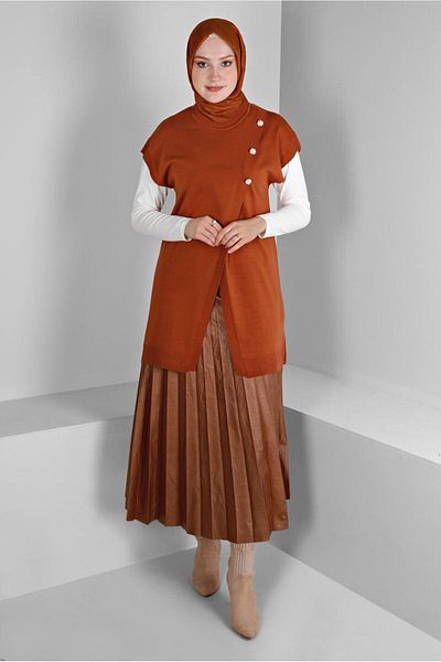 Alvina STONE DETAILED KNIT SWEATER 43124