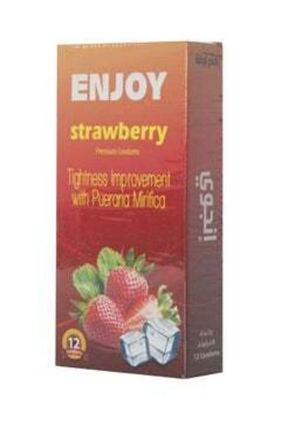 Enjoy Enjoy Strawberry Condoms Pack of 12