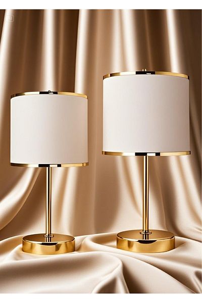 571 Store 2 Pieces Table Lampshade and Night Lamp Deorsiyer Lighting