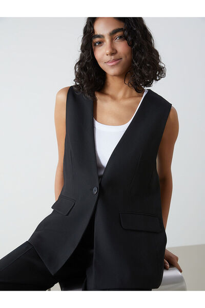 LC Waikiki Nevavm V-Neck Women's Classic Vest with a Difference
