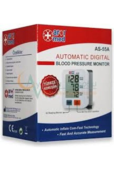 ARTİMED Artımed As-55a Otomatik Digital Tansiyon Ölçüm Aleti Türkçe Konuşan Koldan Ölçer