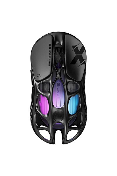 Gravastar Mercury X Optik Gaming Mouse, Kablosuz, 32K DPI, RGB, Magnezyum Gövde, Siyah