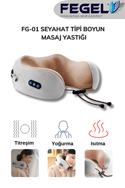 Fegel FG-01 Seyahat Tipi Masajlı Boyun Yastığı