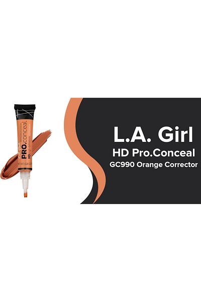 L.A. Girl Pro Conceal HD High Definition Concealer, 990 Orange