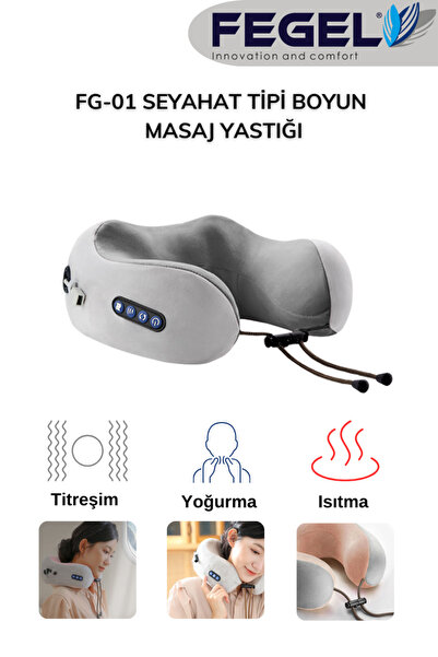 Fegel FG-01 Seyahat Tipi Masajlı Boyun Yastığı